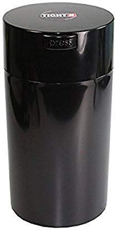 Tightpac America, Inc. Tightvac Vakuumversiegelter Aufbewahrungsbehälter, 1,3 l, 1,1 Quartz, Schwarz