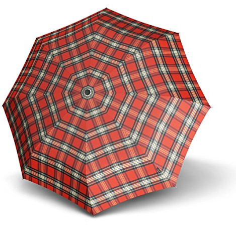 Knirps Smart & Casual Line Minimatic Light Umbrella Red Check, Red Check