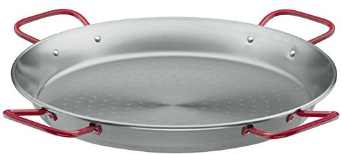 LACOR 63691 Eisen Paellapfanne 90 cm | Langlebiges Profi-Utensil; entwickelt für optimale Leistung und schnelle, unkomplizierte Reinigung in der Spülmaschine