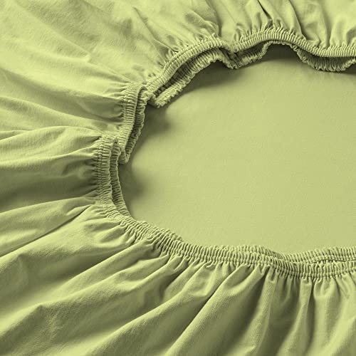 ESTELLA Spannbetttuch Zwirnjersey | maigrün