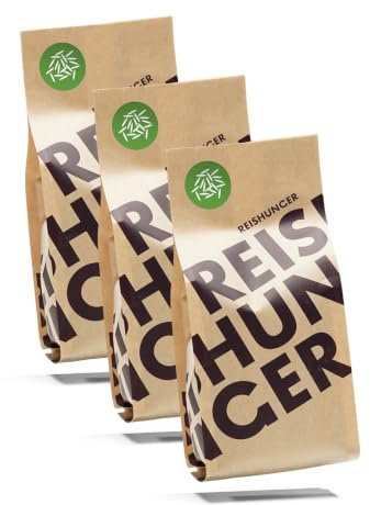 REISHUNGER BIO Natur Reis, Premium-Qualität aus Italien – 9kg - Sorte: Vollkorn Ribe – erhältlich in 1,8kg bis 9kg – 100% Sortenrein