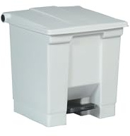 Rubbermaid | Poubelle industrielle à pédale | capacité 30 l | blanc