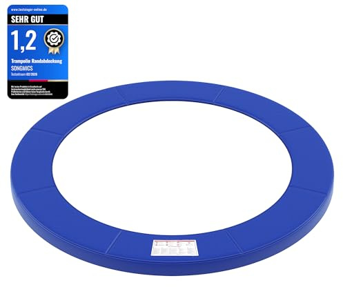 SONGMICS Coussin de Protection de Trampoline, Ø 183 244 305 366 427 cm, Coussin de SÉcuritÉ de Remplacement, RÉsistant aux Rayons UV, Anti-dÉchirure, Protection Bordure