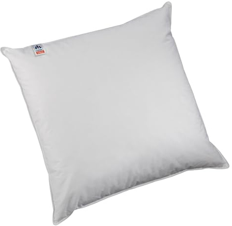 Irisette Federkissen Lola aus 100% Baumwolle mit Biese, 70% Federn / 30% Daunen (medium), 80 x 80 cm, weiß