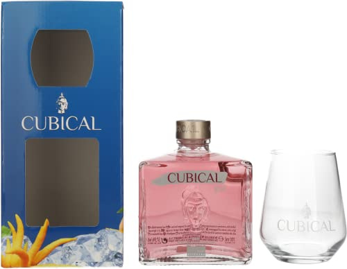 Cubical KISS Special Distilled Gin 37,5% Vol. 0,7l in Giftbox with glass