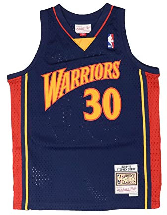 Mitchell & Ness Stephen Curry #30 Golden State Warriors NBA Kids Swingman Road Jersey - S