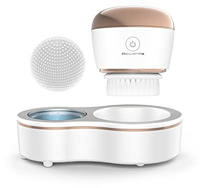 Rowenta Glow Skin Radiance Booster Cepillo de limpieza facial - Blanco y oro rosa