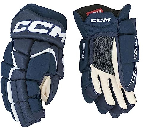 CCM Jetspeed 680 Handschuhe Senior, Größe:15 Zoll, Farbe:navy/weiss