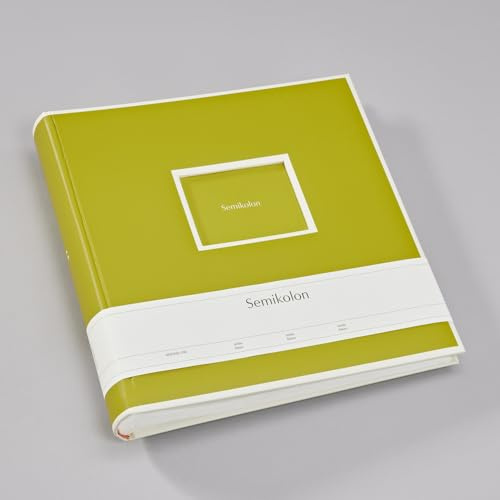 Semikolon - Jumbo Photo Album with 100 Cream Pages, Matcha