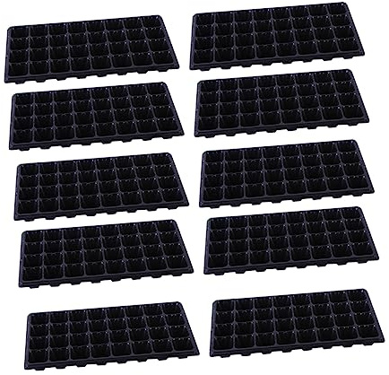 IWOWHERO 10pezzi Vassoio per Coltivazione in Plastica Riutilizzabile Vassoio per Germinazione in Vivaio