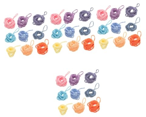 Operitacx 720pcs DIY Boys and Girls Weaving Loom Potholder Loom Loops Kit Refill Pack Colors Handmade Craft Kit