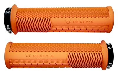 Peaty's Monarch Grips – Rennkontrolle, langlebig, ergonomische Fingerstangen, Komfort-Daumenpolster, ganztägiges Reiten, Allwetter & Gelände, MTB Enduro Downhill E-Bike