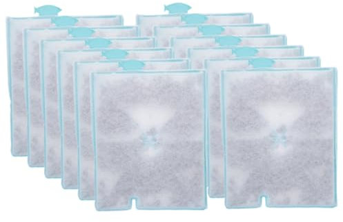 BESPORTBLE Filtros Prácticos para Pecera 12 Almohadillas De Algodón Purificador Acuario Fácil De Instalar y Limpiar