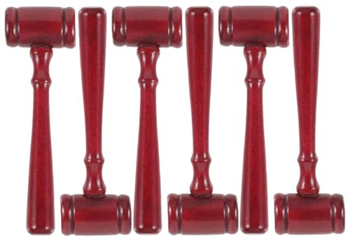 Kellegour Martillo de madera para juez, mini mazos de juez, martillos de subasta, regalos únicos para fiestas de cosplay de Halloween