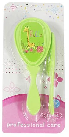 Baby-Haarbürsten-Set – weiche Borsten, Baby-Haarbürste, Wiegenkappe, Haarbürste, Sicherheits-Kopfhautpflege, Massage, Kinderprodukte für Kleinkinder
