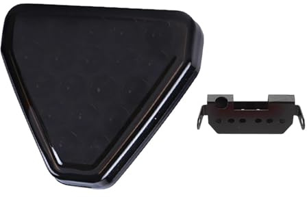 Luci Terzo Stop Universale 19 LED Luce Segnale Freno F1 Stile Triangolo Auto Posteriore Terza Luci Stop Auto Coda Avvertimento Lampada 12V Per JDM Per BBA Auto Terza Luce Stop Freno(Nero)