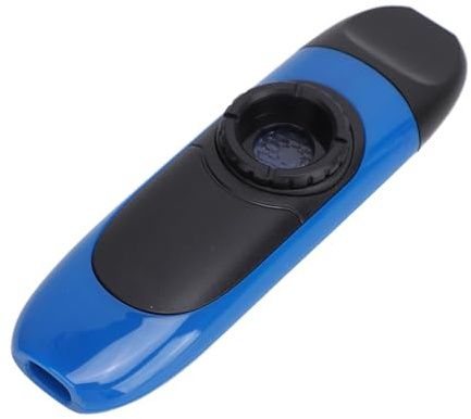 Professioneller Kazoo, Erwachsene Metall Kazoos mit 5 Membranen Leicht zu Lernen Windmusikinstrument, Kazoos Flöte Percussion für Gitarre, Ukulele, Klavier Keyboard für (BLUE)
