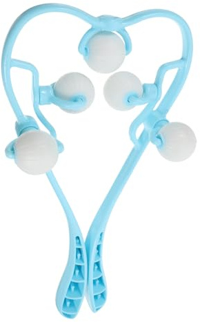 Veemoon Massagegerät Für Nacken Und Schulter Manuelle Nackenrolle Tragbar Für Tägliche Nackenmassage Und Entspannung Von Nacken Armen Waden Und Beinen