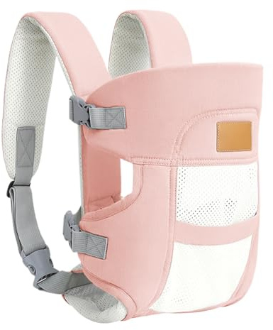 Portabebè Toracico - Ergonomico Traspirante con Supporto Testa Regolabile,Borsa a Tracolla Regolabile per Passeggiate Shopping Zoo Casa e Spiaggia