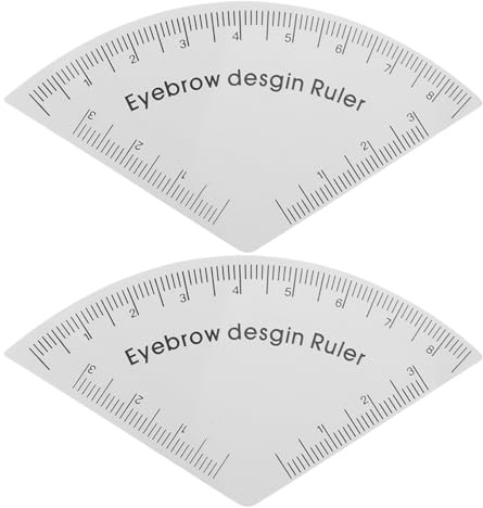 Ipetboom Lot de 2 gabarits de dessin rapide pour sourcils en PVC, outils de traçage et pochoirs pour maquillage permanent, accessoires