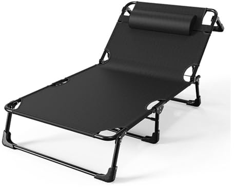 Faltbarer Outdoor-Liegestuhl, verstellbarer Loungesessel für Terrasse, Pool, Strand, perfekt für Sonnenbräunung und Entspannung, tragbares und leichtes Design