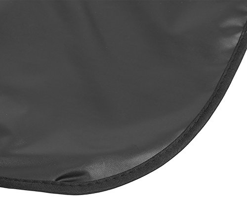 Yinhing Lättvikt Mjuk Frisör Kap Hår Klipptyg Frisörklänning Förkläde för Salong Hemmabruk Non Woven Tyg Blått Tryck Svart (Nr 3 svart)