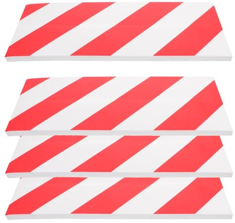 ELEOUTI Protectores de Esquinas para Paredes de Garaje, Espuma Reflectante 40x15x1,5 Cm, 4 Unidades, Relleno para Postes y Columnas, Ayudas de Aparcamiento y Protección contra Golpes