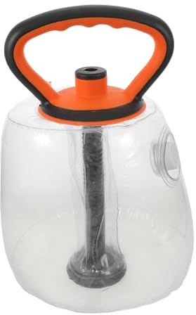 Homoyoyo Adjustable Water-filled Kettlebell 40lbs Orange for Home Gym Strength Training, Portable Workout Kettle Weight for Leg and Glute Exercises, Fitness Equipment for Women