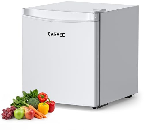 Under Counter Fridge, 45L Small Fridge with Cooler box, Mini Fridge Energy-Efficient, 41 dB Quiet, Vegetable Drawer, 5 Temperature Settings (0–18°C), Reversible Door,for Kitchens,Offices,Bedrooms