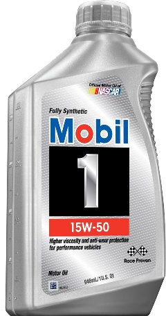 Mobil 1 94002 15W-50 Synthetic Motor Oil - 1 Quart (Pack of 6)
