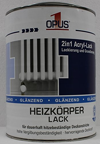 OPUS1 Heizkörperlack gl 2,5L wasserverdünnbar