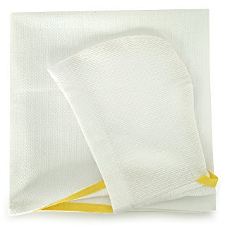 EKOBO Bambino Kinder-Kapuzenhandtuch aus Bio-Baumwolle, 70 x 140 cm, weiß, für Kinder bis 10 Jahre, Oeko-Tex- und GOTS-zertifiziert, weich, leicht, saugstark und schnelltrocknend, in Geschenkverpackung