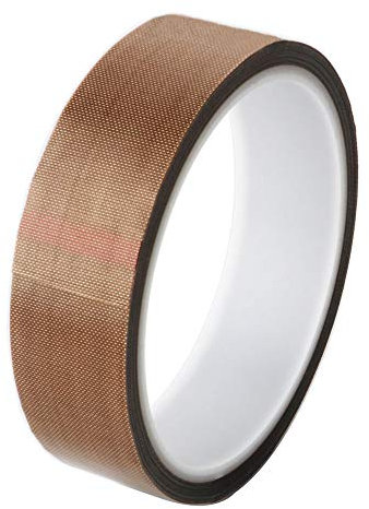 GTIWUNG Alta Temperatura Nastro in PTFE, Alta Temp Nastro Adesivo in Fibra di Vetro, Teflon di Vetro Nastro Adesivo, Resistente al Calore Fino a 300 ℃, Larghezza 25mm, Lunghezza 10 m