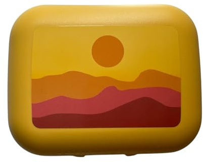 TUPPERWARE To Go Twin gelb Brotdose Box Behälter Dose Brot Größe 3