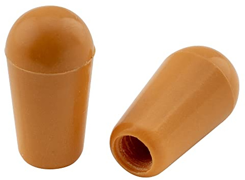 Musiclily Pro Metrisch 3,5mm 3-Weg Toggle Schalter Knopf Amber 2er Set | für Korea Epi LP E-Gitarre