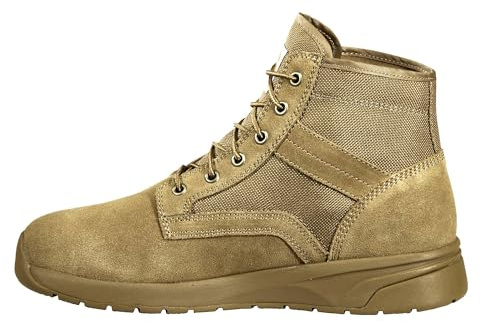 Carhartt Force Lightweight Sneaker Boots - Full-Grain Leather, Soft Round Toe, Slip-Resistant with FastDry Technology - Coyote - 13 M