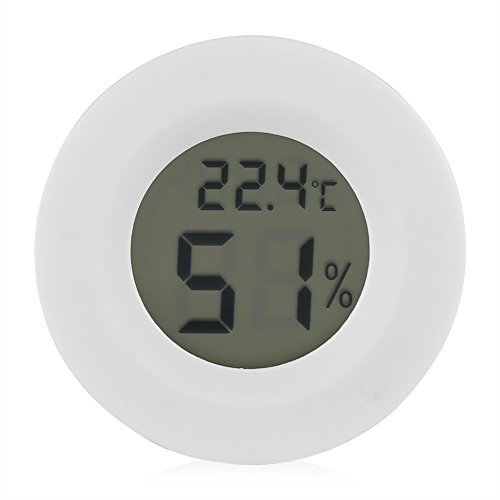 Temperature Humidity Meter Digital LCD Hygrometer for Incubator Reptile Plant Terrarium Walls Cabinets