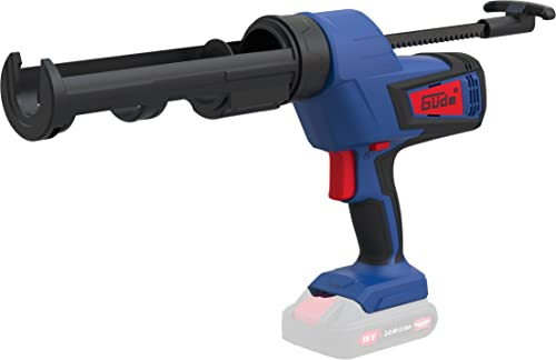 Güde Akku Silikonpistole SP 18 (18V, Druckkraft 4500 kN, Kartuschen bis 310ml, 6-fach einstellbare Vorschubgeschw., Metall-Antriebszahnräder, Auslauf-/Tropfenbildungsschutz, ohne Akku & Ladegerät)
