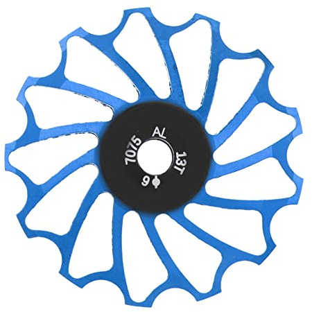 Buachois Fahrrad Schaltwerk Riemenscheibe, 13T Aluminiumlegierung Keramiklager Schaltrollen Bike Führungsrolle Hinteren Schalträdchen für 8 9 10 11 Fach Schaltwerke, Blau