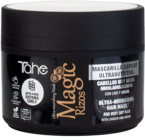 Tahe Magic Rizos Ultra-nährende Haarmaske, ideal für lockiges und sehr trockenes Haar (300 ml)
