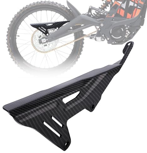 Motorrad-Kettenschutz, für Sur Ron Light Bee S/X-Carbon Fiber Pattern | Carbon-Kettenschutzabdeckung, Kettenschutz