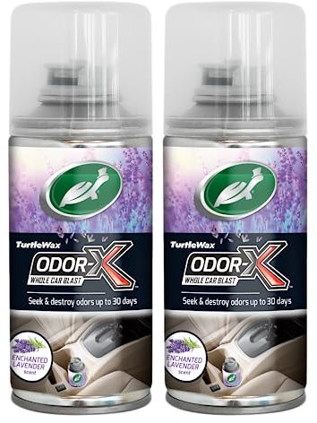 Turtle Wax Odor-X Whole Car Blast - New Experience Air Freshener With Lavender Scent - Removes Odors for up to 30 Days (2 Pack)