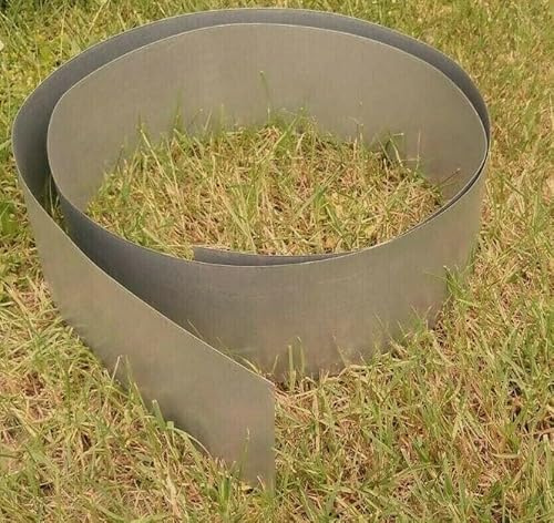 Rasenkantenband verzinkt - Verschiedene höhen - Verschiedene Längen – Beet-Begrenzung - 1 mm dick (5 Meter 25 cm hoch)