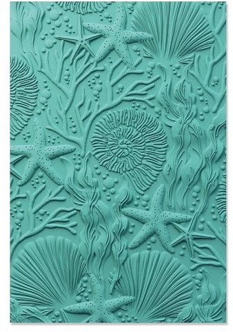 Sizzix Kath Breen Prägeschablone mit 3D-Struktur-Prägung, Motiv: Unter dem Meer, Einheitsgröße, mehrfarbig