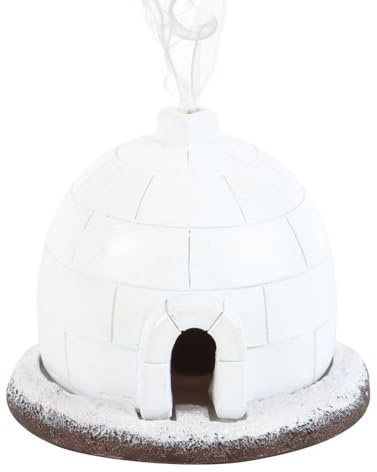 Something Different - Räucherkegelhalter, Iglu, Winter (Einheitsgröße) (Weiß)