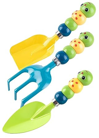 TOYANDONA 1 Costume De Chenille Jouet D'outil De Jardin en Pot Jouets Mini Pelle Outils De Râteau pour Enfants Pelle De Jardin Pratique Outils De Jardin pour Enfants Dépoussiérage De Fer