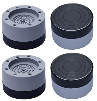 4 Anti-Vibrations-Fußmatten For Waschmaschinen, Anti-Rutsch-Matten, Kompatibel Mit Waschmaschinen, Kühlschrank-Bodenstütze, Anti-Schock-Pad-Halterung