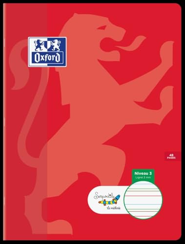 Oxford Cahier pour DYS Serpodile - ligne 3 mm - 24 x 32 - reliure agrafée