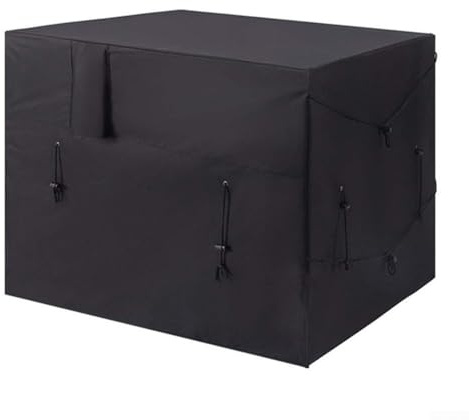 HEBEOT Pool Heater Cover For Winter, Outdoor Pool Heater Cover, 600D Oxford Cloth Heavy Duty Heat Pump for PROTECTION Cover Black 26 * 21 * 7cm