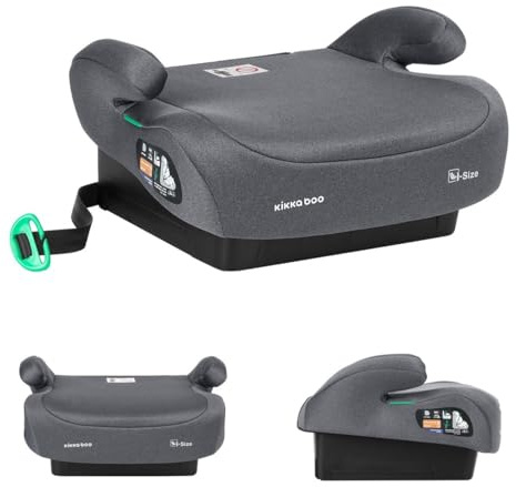Kikkaboo seggiolino bambini seggiolino rialzo i-Go i-Size (125-150cm) Gruppo 3, colori:grigio scuro